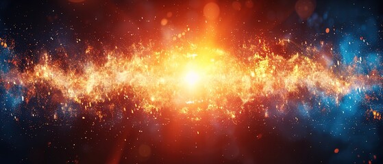 Wall Mural - explosion in the dark