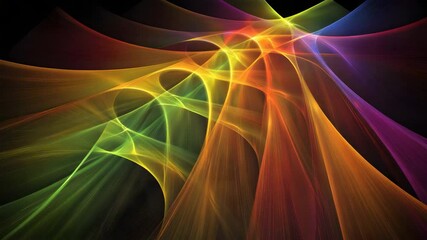 Wall Mural - Vibrant colorful abstract design featuring dynamic patterns and shapes in a kaleidoscopic style