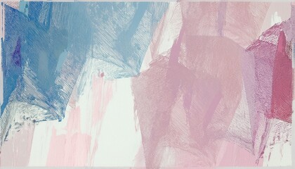 Leinwandbilder - pastel abstract brushstroke background for web design or branding with soft texture and layered paint effect in pink blue and mauve tones
