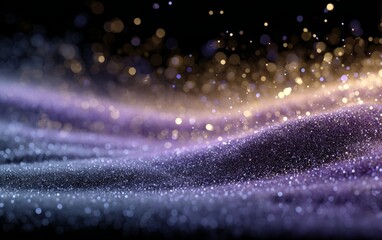 Wall Mural - a colorful wave of light with many small dots