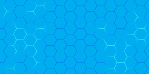 Wall Mural - abstract blue hexagon pattern background vector. abstract hexagonal grid texture in blue. modern blu