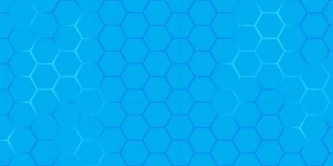 Wall Mural - abstract blue hexagon pattern background vector. abstract hexagonal grid texture in blue. modern blu
