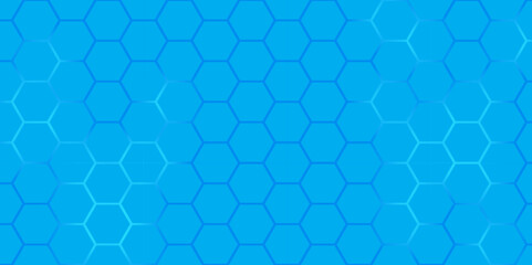 Wall Mural - abstract blue hexagon pattern background vector. abstract hexagonal grid texture in blue. modern blu