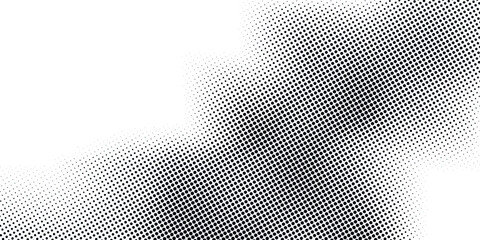 Wall Mural - Halftone noise stipple pointillism background. Grain gradient texture background with dots. Dots. Vector.