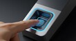 © OTONG - Finger scanning on biometric device for secure access control system