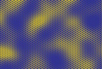 Leinwandbilder - abstract triangle halftone background. triangle vector abstract geometric background. Halftone triangular retro 80s pattern. Minimal style retro dynamic wallpaper.