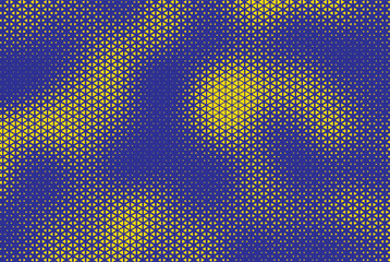 Leinwandbilder - abstract triangle halftone background. triangle vector abstract geometric background. Halftone triangular retro 80s pattern. Minimal style retro dynamic wallpaper.