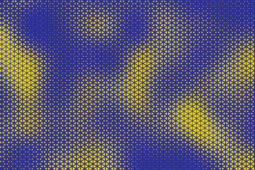 Leinwandbilder - abstract triangle halftone background. triangle vector abstract geometric background. Halftone triangular retro 80s pattern. Minimal style retro dynamic wallpaper.