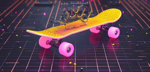 Wall Mural - skateboard, skate, skateboarding, board, background, sport, skating, street, extreme, youth, skatebo