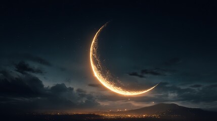 Poster - Ramadan crescent moon