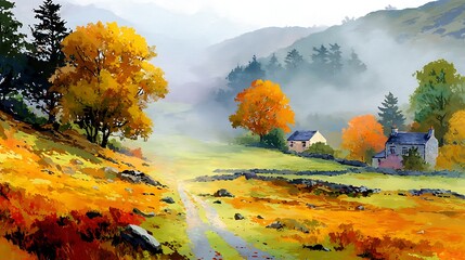 Poster - Colourful autumn landscapes