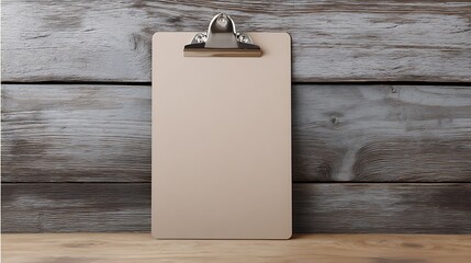 Poster - Blank paper clipboard on isolated