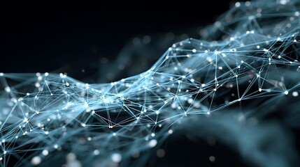 Fototapete - Big data connection technology, cityscape telecommunication and communication network concept, smart city and digital transformation