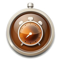 Brown Stopwatch Icon