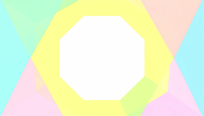 Wall Mural - pastel geometric shapes abstract background design