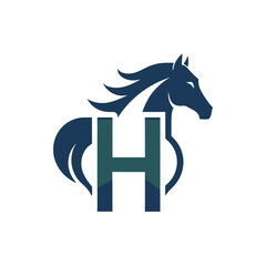 Aufkleber - Modern vector illustration of a horse's head showcasing sleek design suitable for logo, branding, or clipart applications in various creative projects