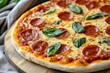 © Dimass - Pizza with pepperoni and melted cheese
