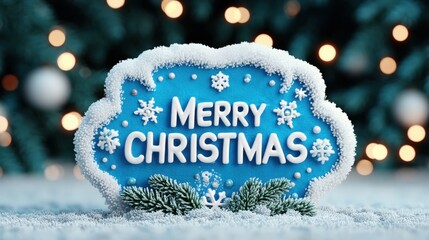Wall Mural - a christmas cookie with 