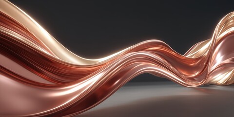 Wall Mural - abstract wallpaper for digital backgrounds and creative design projects, flowing liquid metal textur