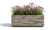 © Fatimah - Stone planter with colorful flowers