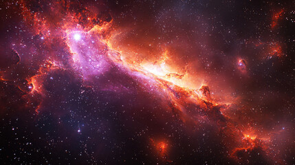 Wall Mural - Stunning galaxy with vibrant colors and intricate patterns, showcasing beauty of space and cosmic phenomena