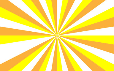 Leinwandbilder - Abstract bold dynamic background with radial burst pattern. Thick, wavy orange rays spiraling vortex or starburst effect. Wavy shapes  fluid sense of motion and distortion, with retro and psychedelic 