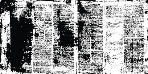 Aufkleber - Vector old white newspaper paper grunge vintage background. Newspaper paper grunge vintage old aged texture background. Newspaper with old grunge vintage unreadable paper texture background.	
