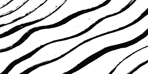 Aufkleber - Abstract black wave flowing on white background. Abstract black wave design isolated on white background. abstract black wave and curve design ,modern and smooth motion white background, generative ai