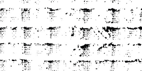 Fototapete - Black dirty grain white background. Black grunge noise gradient texture. Sand dusty distressed wallpaper. Grungy grit pattern. Black-white random dot texture for poster, banner, web