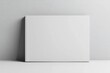 © Olena - Landscape Hardcover Book Display: Blank Mock-Up Brochure on Soft Gray Background