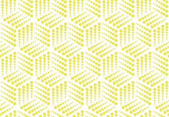 Poster - Abstract geometric pattern. A seamless vector background. White and yellow ornament. Graphic modern pattern. Simple lattice graphic design