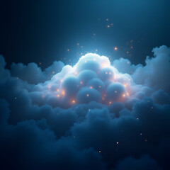 Wall Mural - conceptual image of cloud