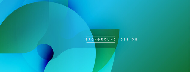Poster - Abstract fluid shapes, blue green gradient. Modern design element, background texture for digital projects. Minimalist aesthetic.