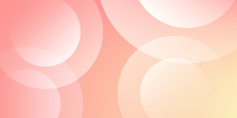 Wall Mural - minimalistabstract frame background, pastel color.pink and yellow gradations, abstarct memphis,cirlc