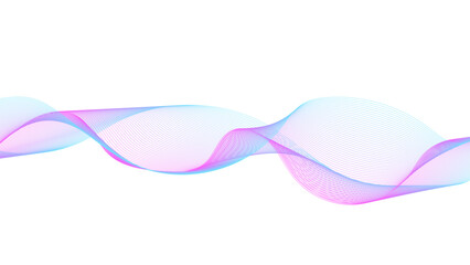 Wall Mural - simple wave pattern with a calming blue palette.