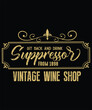 © AMIN_CREATIVE - Sit Back and Drink Suppressor Vintahe Wine Shop Graphic Design