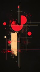 Wall Mural - digital technology kt board texture poster background