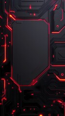 Wall Mural - digital technology kt board texture poster background