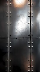 Canvas Print - digital technology stainless steel texture poster background