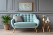 © Dzikrul Husnani - Serene Aqua Sofa in a Classic Living Room Setting