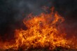 © Dzikrul Husnani - Fiery Inferno: Dramatic Blaze in Smoky Dark Setting