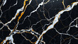 © Aeisha - Elegant black gold white marble background design texture