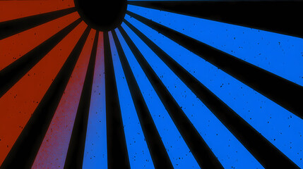 Wall Mural - Abstract dark background with vibrant blue and pink light beams. mood contrast. Illustration