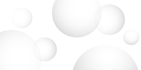 Fototapete - Abstract background with circle white abstract geometric background with soft light white paper circles in design .Gray abstract. Modern design background for report and project presentation template.