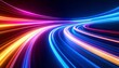 © Stefan Schurr - Vibrant Abstract Background with Dynamic Light Trails, Glowing Curves, and Energy Motion Creating Futuristic Atmosphere