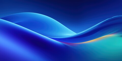Wall Mural - vibrant gradient background, electric blue tones blending with teal and subtle light effects,