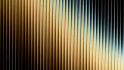 Luxury elegant metal ribbed surface background with gradient waves and soft reflections in retrofuturistic style for dynamic industrial design, high-tech aesthetic or trendy visual art project. Vector