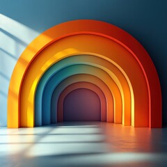 Wall Mural - colorful archway in a modern interior