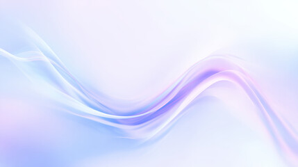 Fototapete - Vibrant iridescent abstract composition of flowing ribbons and gradients, capturing ethereal beauty with soft movement and glossy texture, perfect for modern visual art.