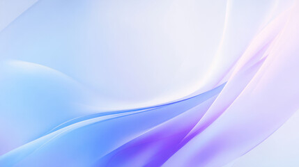 Poster - Abstract digital waves and ribbons in blue, pink, and purple hues, blending seamlessly into a smooth and glossy background, highlighting futuristic and artistic design elements.
